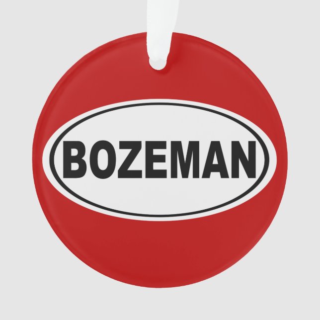 Bozeman Montana Ornament (Front)