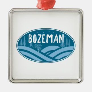 Bozeman Montana Outdoors Metal Tree Decoration