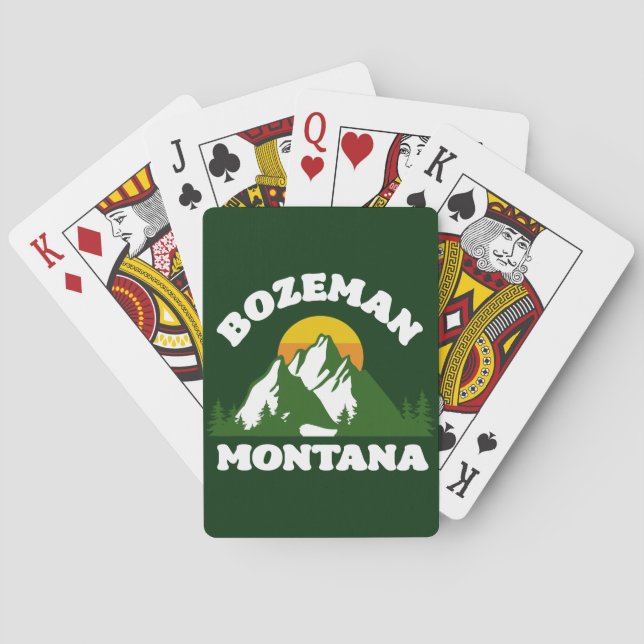 Bozeman,Montana Playing Cards (Back)