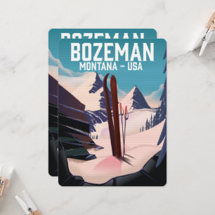 Bozeman Montana ski poster