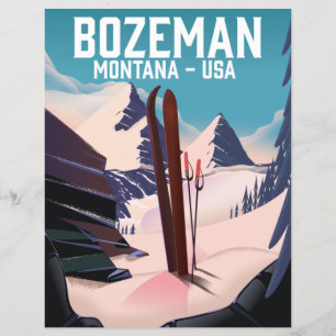 Bozeman Montana ski poster