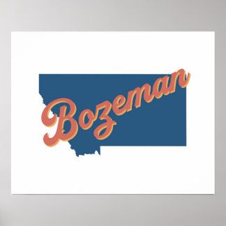 Bozeman, Montana state print