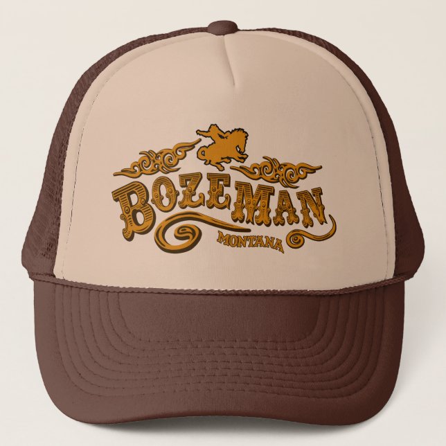Bozeman Saloon Trucker Hat (Front)