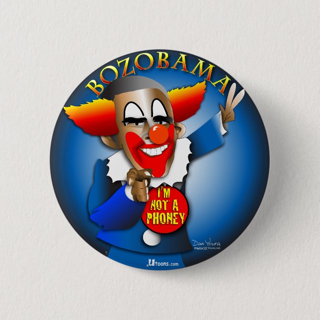 Bozobama 6 Cm Round Badge (Front)