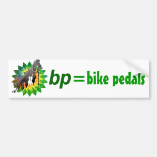 bp = bike petals bumper sticker