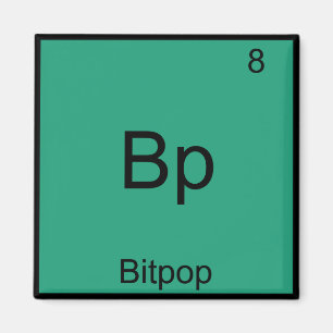 Bp - Bitpop Funny Chemistry Element Symbol T-Shirt Magnet