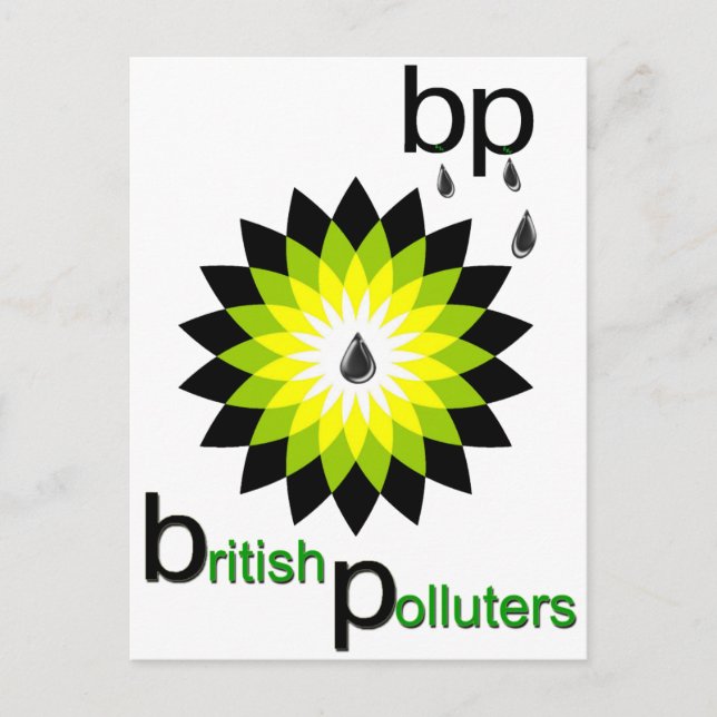 BP: British Polluters Postcard (Front)