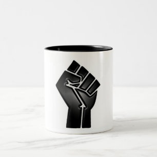 bp fist Two-Tone coffee mug