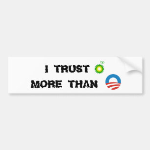 BP vs Obama Sticker