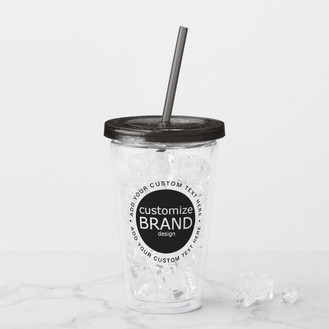 BPA Free Custom Logo Tumbler Drinkware (Back Ice)