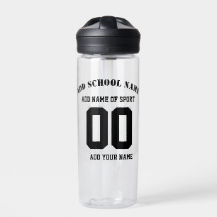 BPA-free Personalised Sports Team Name Water Bottle