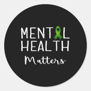 Bpd Bipolar Mental Health Awareness Mental Health Classic Round Sticker
