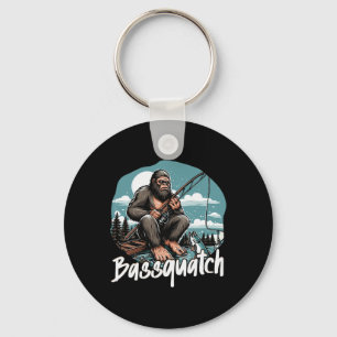 Bquatch! Funny Fishing Outdoor Retro Fisherman Gif Key Ring