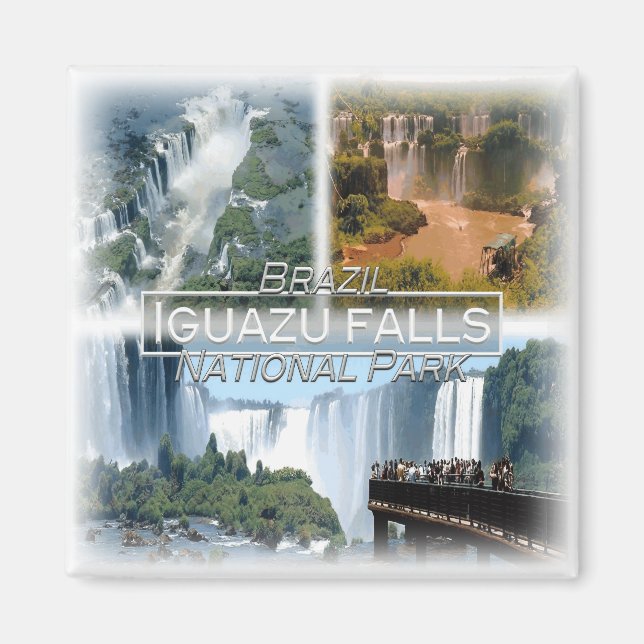 BR0120 America, Brazil, Iguazu falls, Fridge  Magnet (Front)