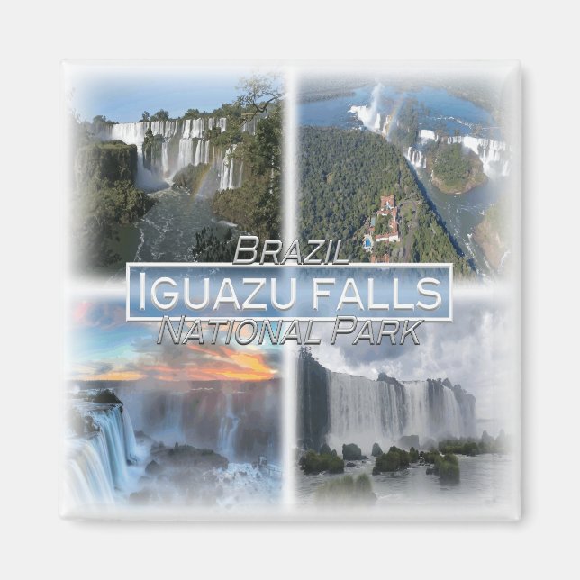 BR0121 America, Brazil, Iguazu falls, Fridge  Magnet (Front)