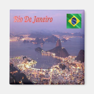 BR - Brazil - Rio de Janeiro - By Night Magnet