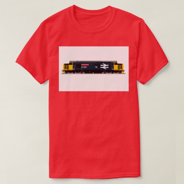 BR CLASS 37 LOCOMOTIVE T-Shirt (Design Front)