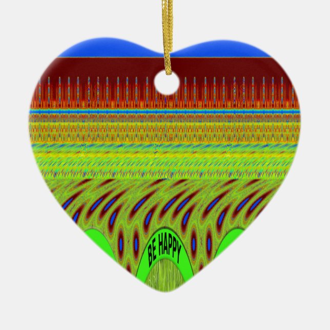 Br Happy Have a Nice Day Ceramic Tree Decoration (Front)