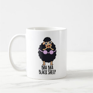 Bra-bra Black Sheep Funny Animal Pun  Coffee Mug