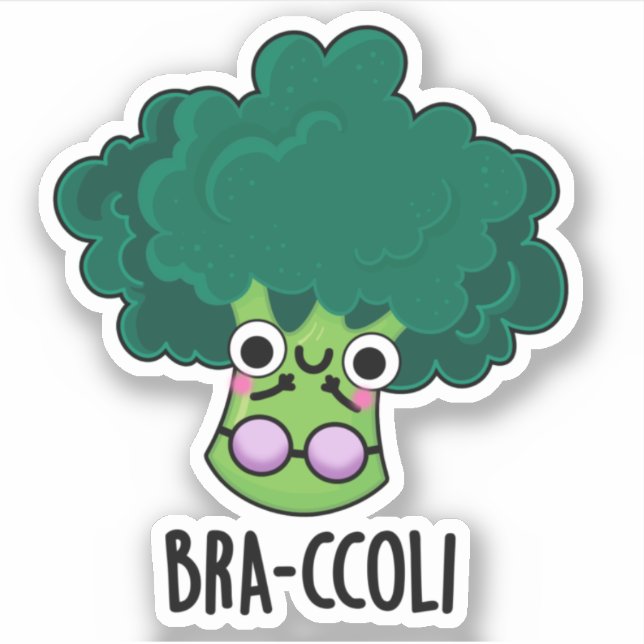 Bra-ccoli Funny Veggie Broccoli Bra Pun  (Front)