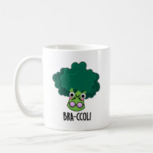 Bra-ccoli Funny Veggie Broccoli Bra Pun  Coffee Mug