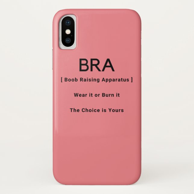 Bra Funny Definition Case-Mate iPhone Case (Back)