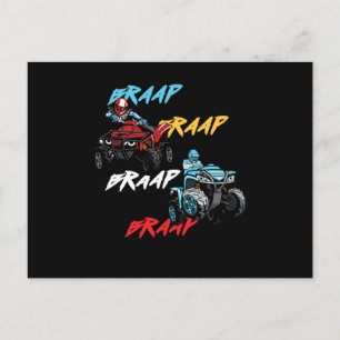 Braap ATV Quad Offroad Extreme Sport Motor Gift Postcard