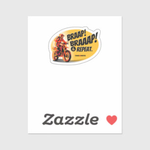 Braap Braaap And Repeat Dirt Bike Sticker