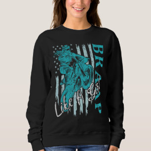 BRAAP Like A Girl Dirt Bike Motocross Racing Retro Sweatshirt