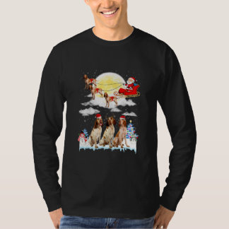 Bracco Italiano Dog Santa Sleigh Christmas Lover  T-Shirt