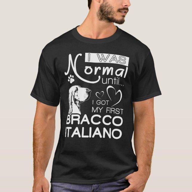 Bracco Italiano gift t-shirt for dog lovers (Front)