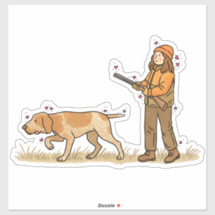 Bracco Italiano Hunting Car Decal