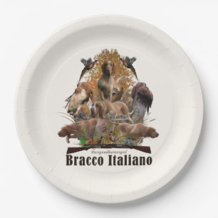 Bracco Italiano  Paper Plate