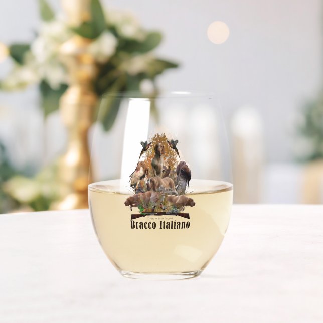 Bracco italiano  stemless wine glass (Insitu (Wedding))