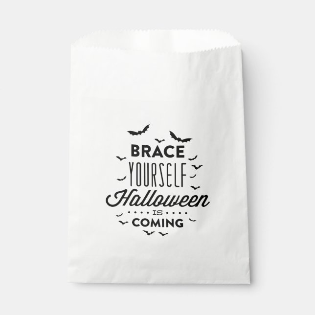 BRACE YOURSELF HALLOWEEN Halloween Favour Bag (Front)