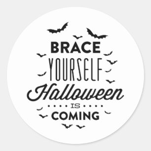 BRACE YOURSELF HALLOWEEN Halloween Sticker