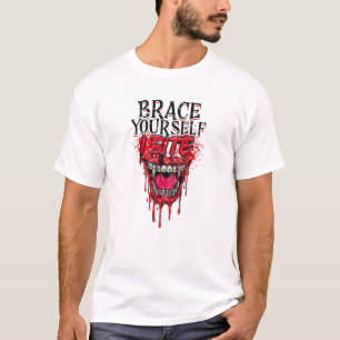 Brace yourself I bite - trick or treat T-Shirt