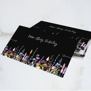 Bracelet Display Card • Colourful Wildflowers