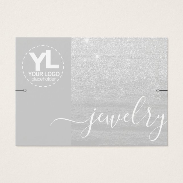 Bracelet Display Glamour Silver Glitter Glam (Front)