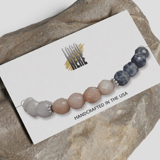 Bracelet Display White Your Logo Social Media Business Card