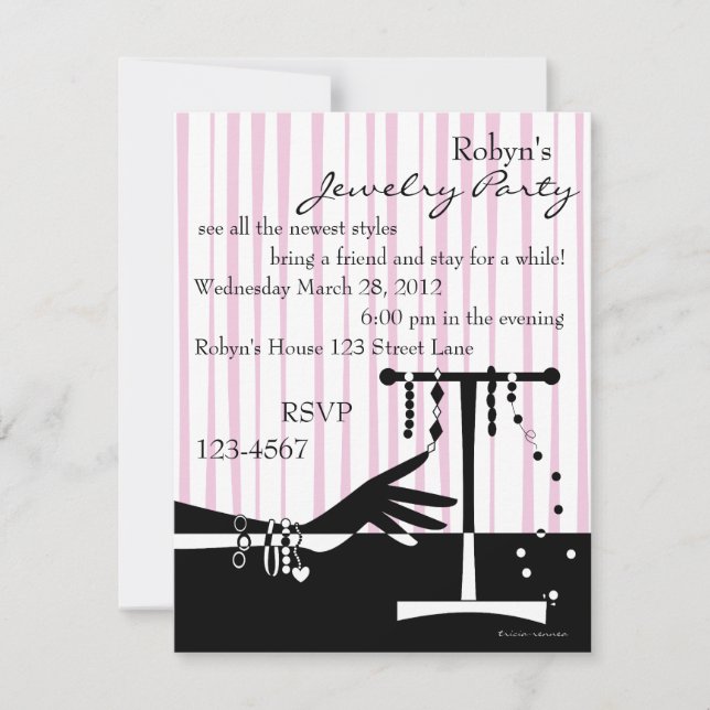 Bracelet  Escapades Invitation (Front)