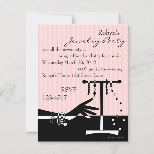 Bracelet  Escapades Invitation (Front)