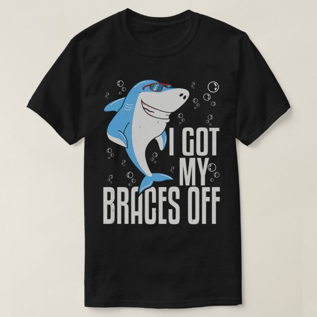 Braces Dentist Patient Animal Lover Dental Health  T-Shirt (Design Front)