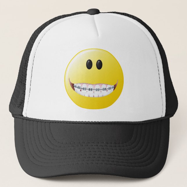Braces Face Trucker Hat (Front)