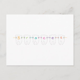 Braces Teeth Postcard