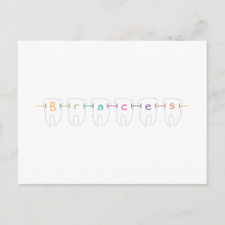 Braces Teeth Postcard