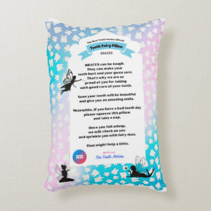 Braces, Tooth Fairies Pillow, Pillow to comfort 