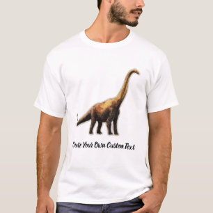 Brachiosaurus Dinosaur Create Your Own Custom Text T-Shirt