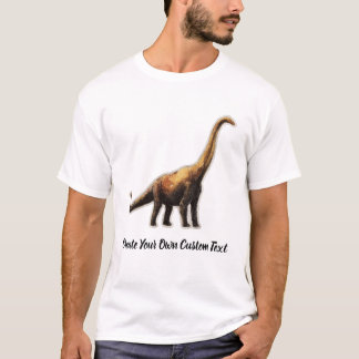Brachiosaurus Dinosaur Create Your Own Custom Text T-Shirt