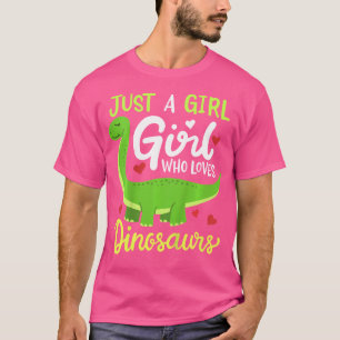 Brachiosaurus Dinosaur Just A Girl Who Loves Dinos T-Shirt
